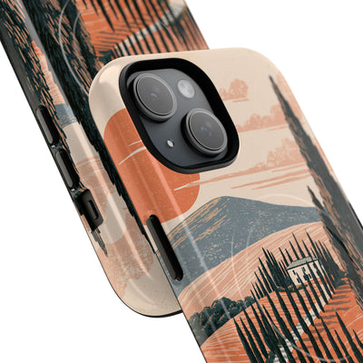 Orange Tough 2.0 Magsafe Phone Case for iPhone - Terracotta Ridge Trail