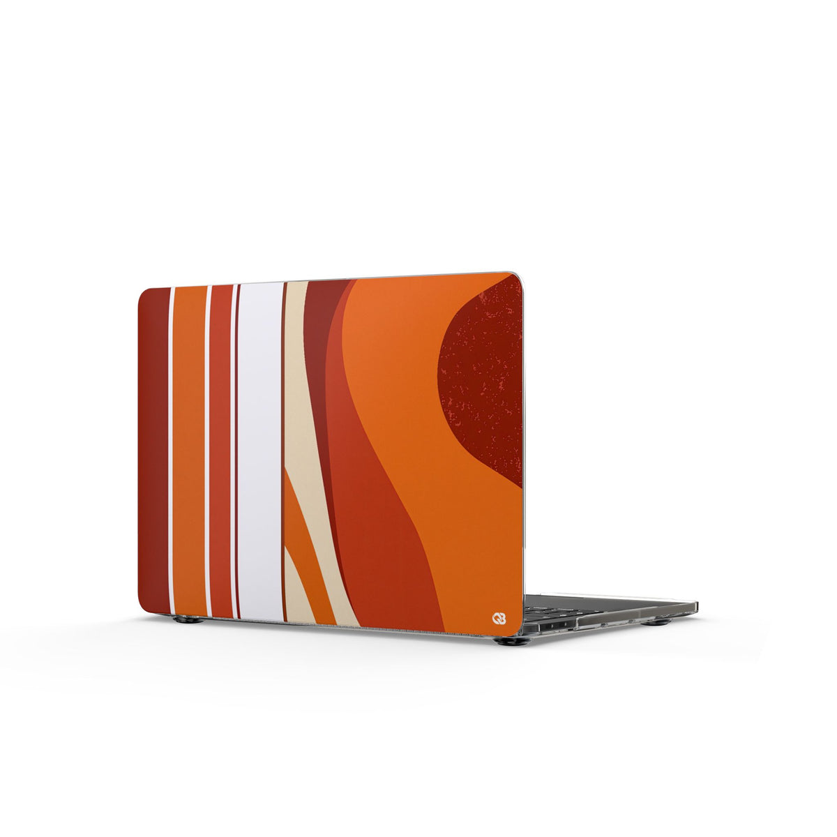 Terracotta Strata · Clear Hard Case for MacBook · Orange