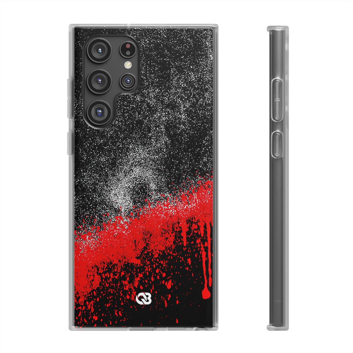 Crimson Noir Drip · Lite Phone Case for Samsung · Black