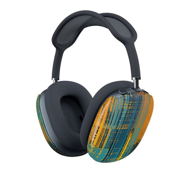 Cyber Glitch Stream · Hard Case for AirPods Max · Teal