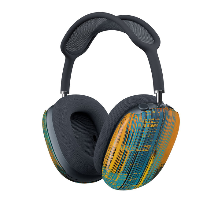 Cyber Glitch Stream · Hard Case for AirPods Max · Teal