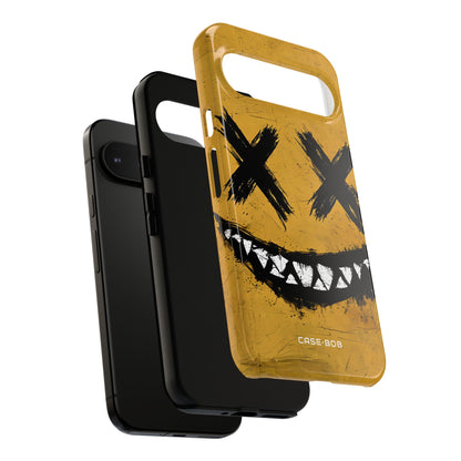 Jagged Smile Yellow Google Pixel 9 Pro XL Case - Tough