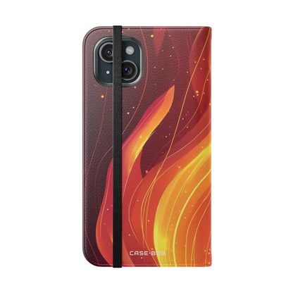 Flaming Ember - iPhone 15 Plus Case - Wallet