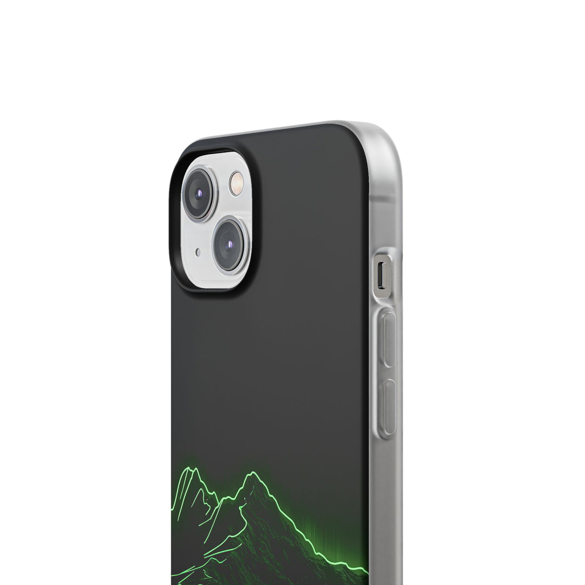 Nordic Mountain Contour · Lite Phone Case for iPhone ·  Black