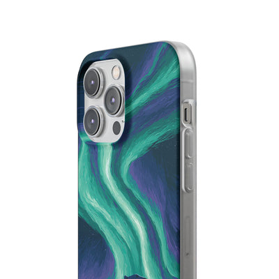 Arctic Aurora Bear · Lite Phone Case for iPhone ·  Teal