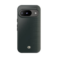 Grey Tough Phone Case for Google Pixel - Charcoal Tech Grid