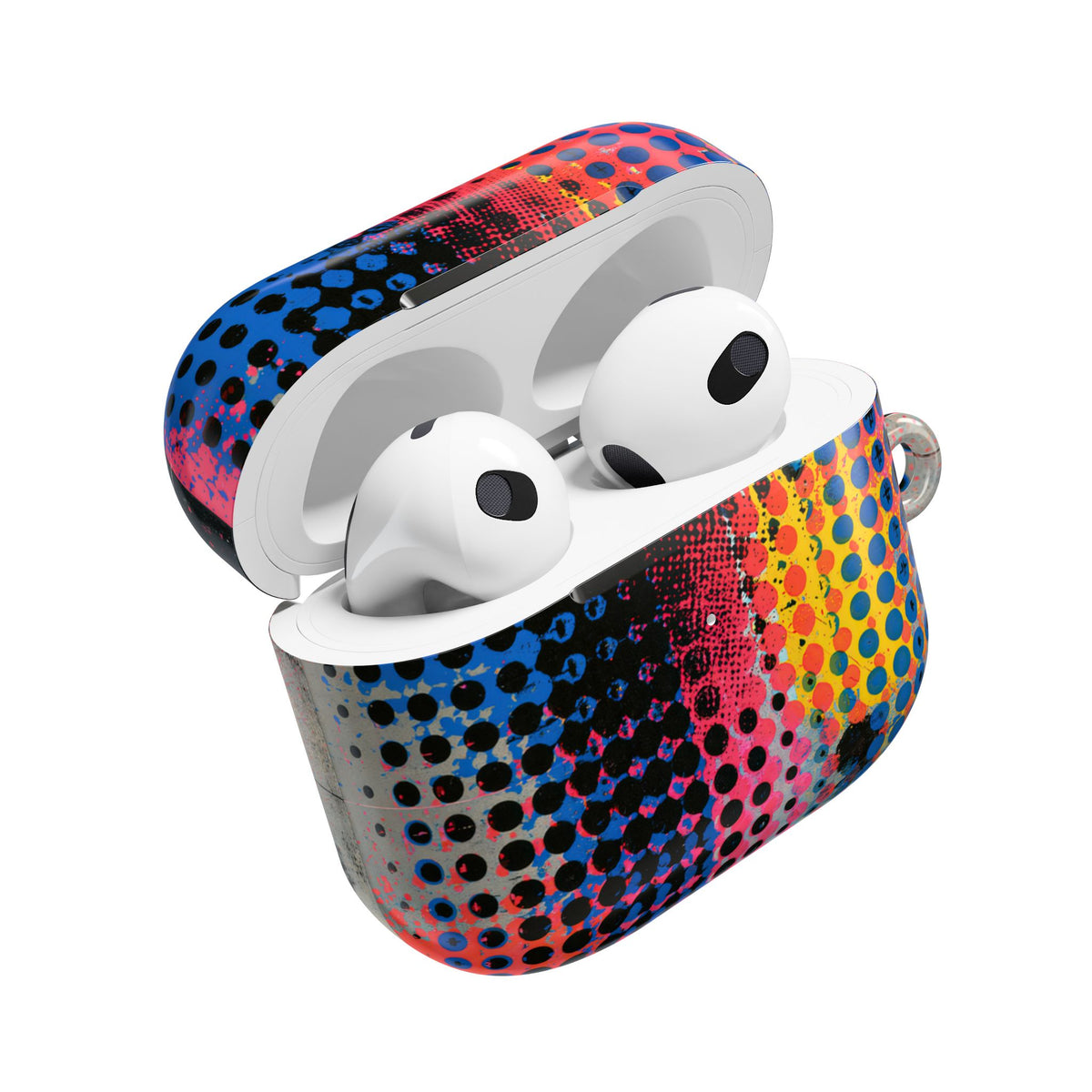Chromatic Halftone Grid · Hard Case for AirPods & AirPods Pro · Blue
