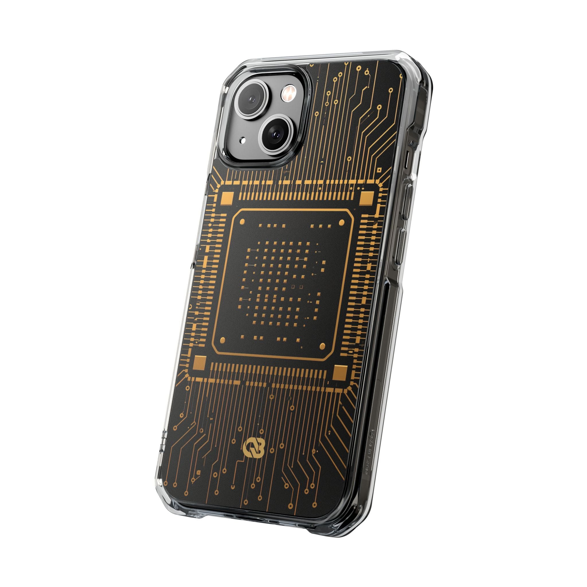 Gold Impact MagSafe Phone Case for iPhone - Cyber Gold Processor