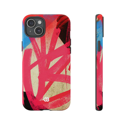 Neon Spray Tag · Tough Phone Case for iPhone · Pink
