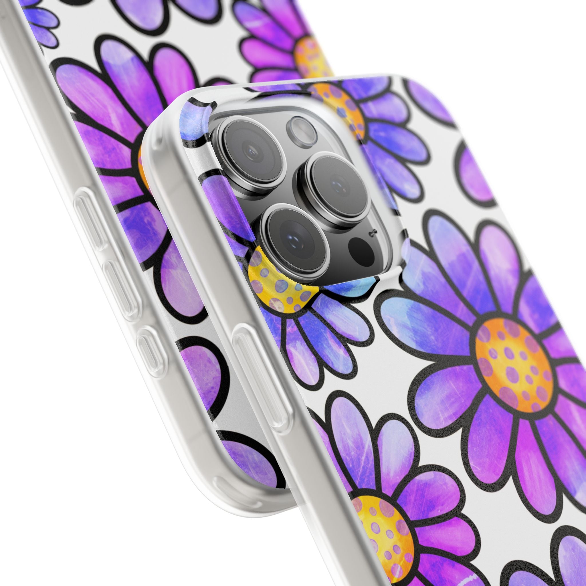 Polka Dot Blooms iPhone 16 Pro Max Case - Soft