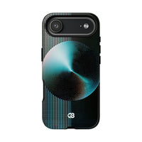 Blue Tough Phone Case for iPhone - Cyan Vector Sphere