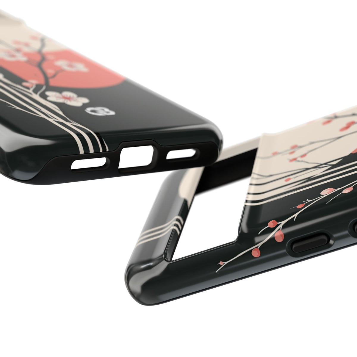 Nocturne Sakura Branch · Tough Phone Case for Pixel ·  Black