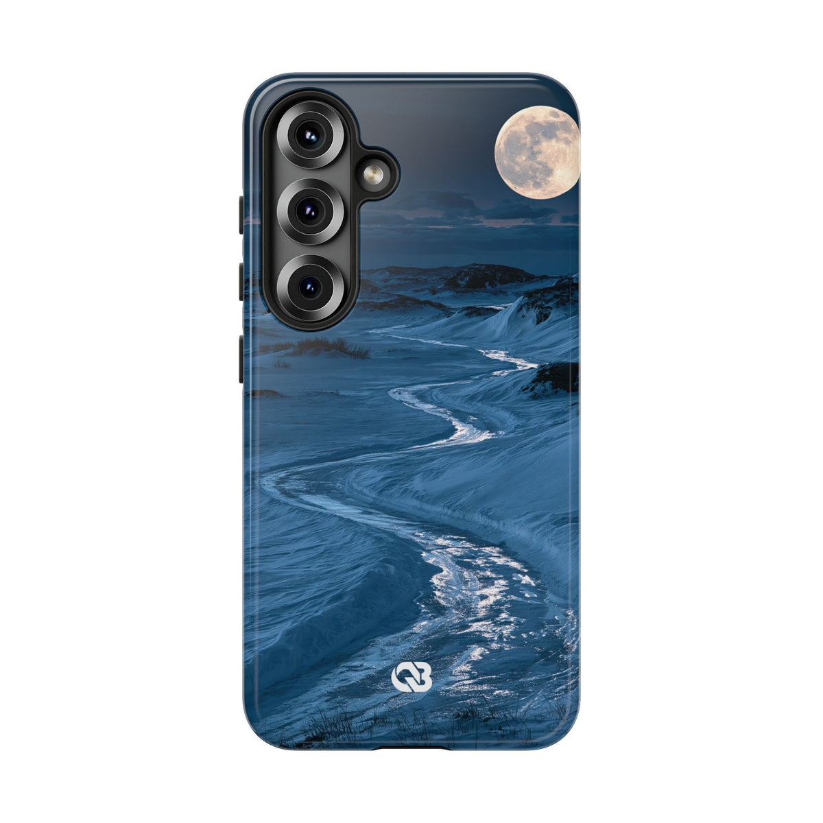 Arctic Moon Drift · Tough Phone Case for Samsung · Blue