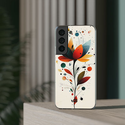 Burnt Petal Abstract · Soft Handyhülle für Samsung