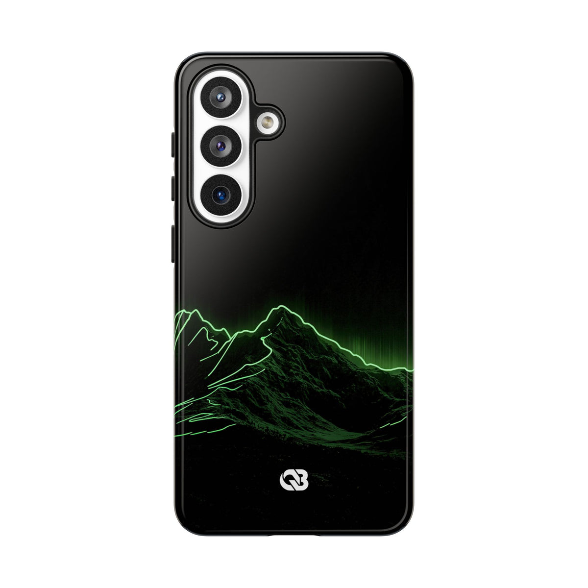 Nordic Mountain Contour · Tough Phone Case for Samsung · Black