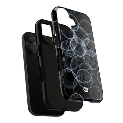 Black Tough 2.0 Magsafe Phone Case for iPhone - Frosted Ring Matrix