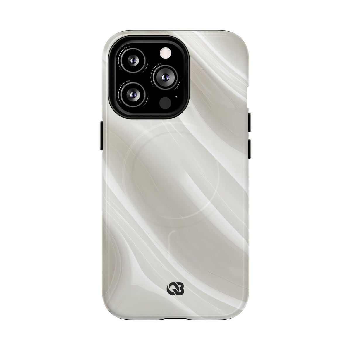 Liquid Enamel Fold · Tough 2.0 Magnetic Phone Case for iPhone · White