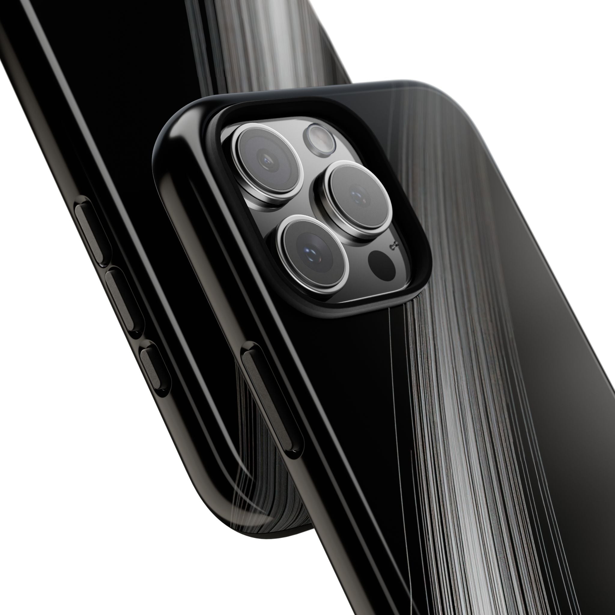 Black Tough Phone Case for iPhone - Linear Velocity Beam