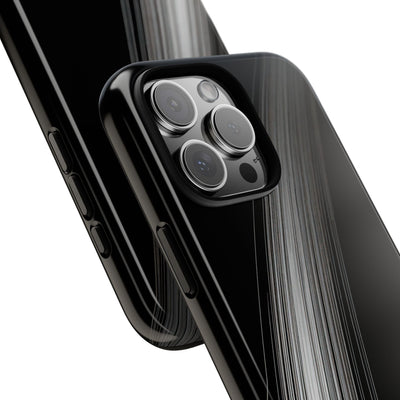 Black Tough Phone Case for iPhone - Linear Velocity Beam
