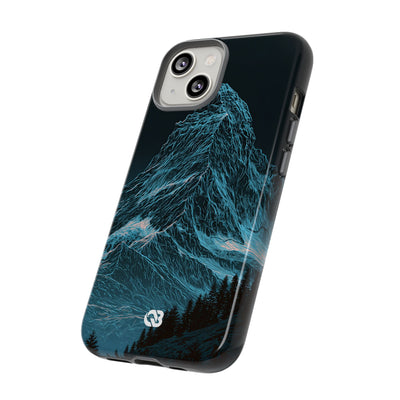 Glacial Alpine Peak · Tough Phone Case for iPhone · Blue
