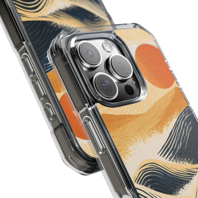 Blue Impact MagSafe Phone Case for iPhone - Kyoto Cresting Tide