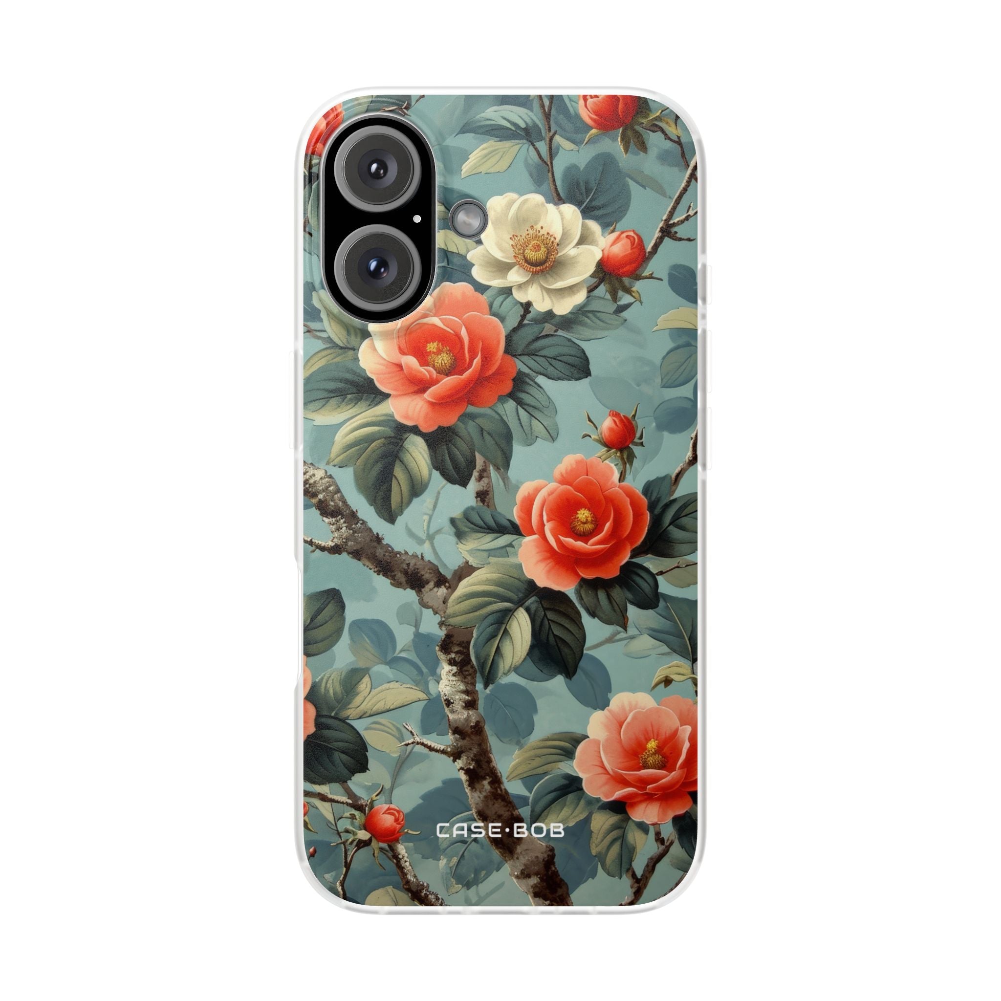 Coral Bloom iPhone 16 Case - Soft