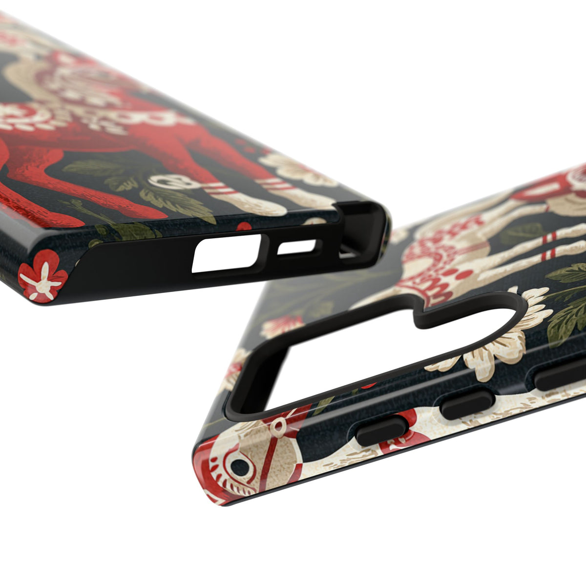 Nordic Dala Meadow · Tough Phone Case for Samsung · Red