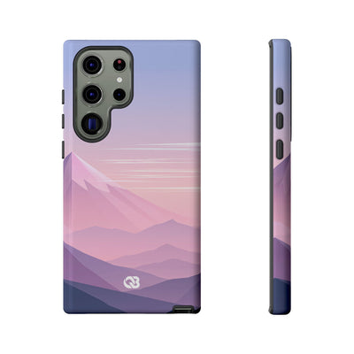 Purple Tough Phone Case for Samsung - Lavender Alpine Dawn