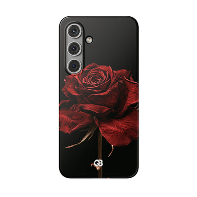 Crimson Noir Rose · Lite Phone Case for Samsung · Black