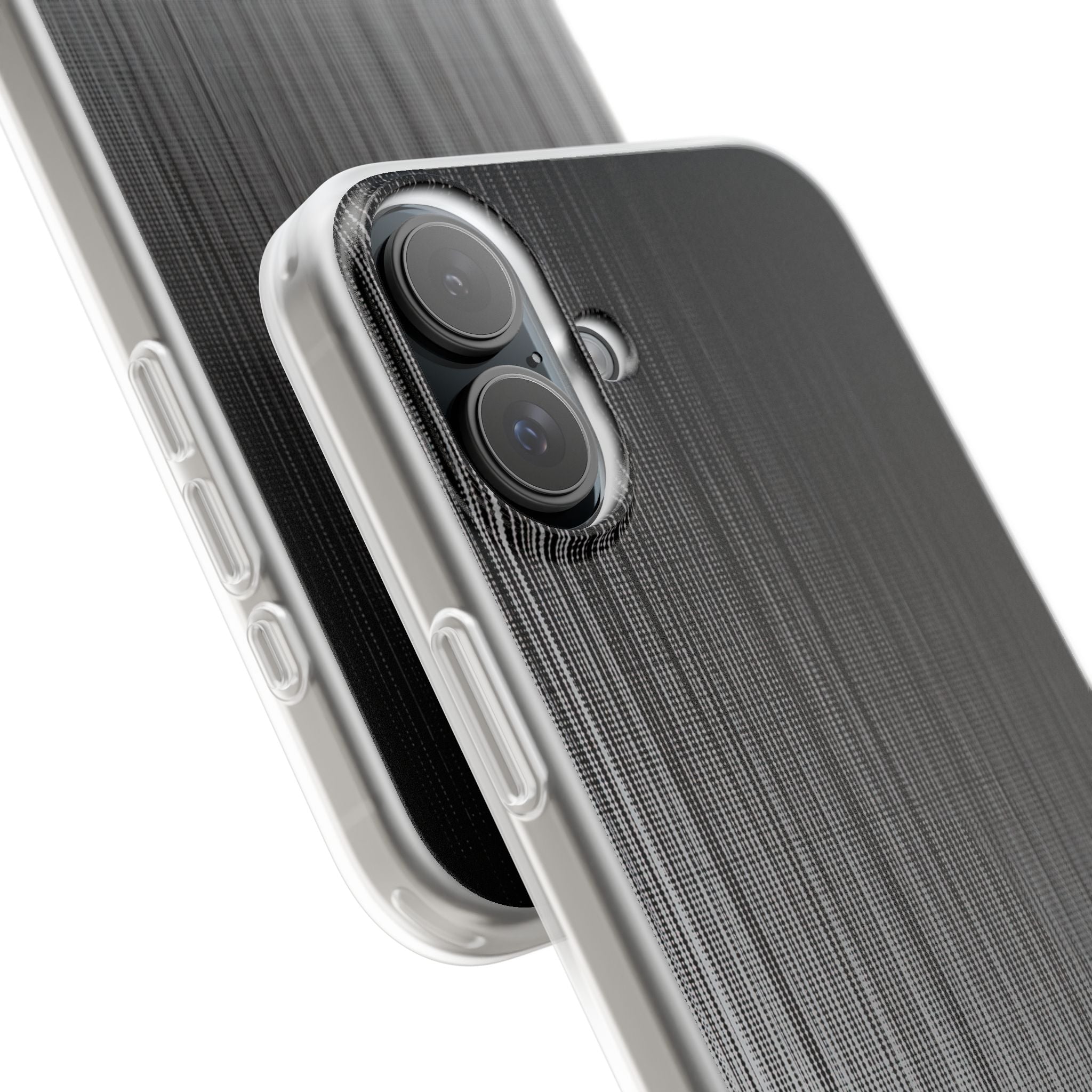 Grey Lite Phone Case for iPhone - Static Vertical Dither