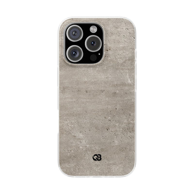 Grey Lite Phone Case for iPhone - Brutalist Stone Grit