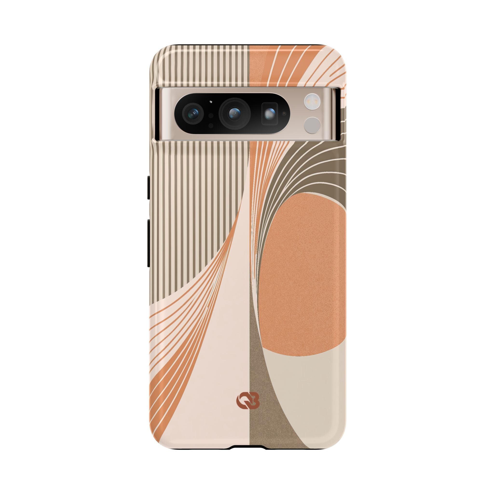 Orange Tough Phone Case for Google Pixel - Desert Arc Horizon