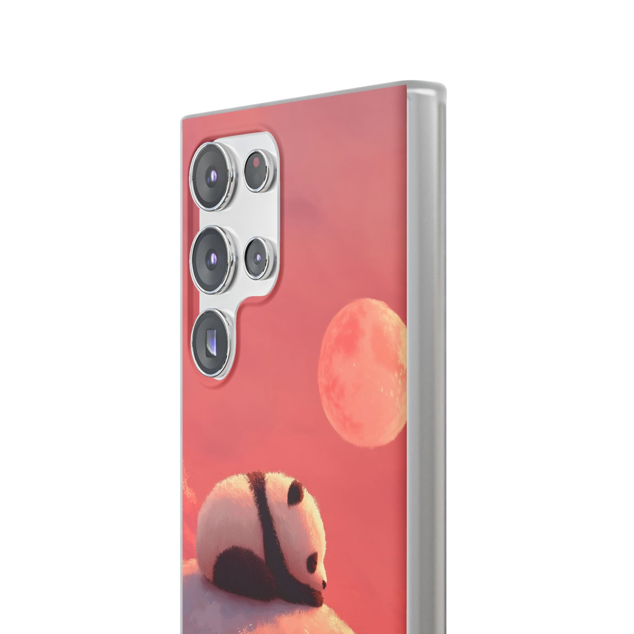 Rose Moon Panda · Soft Phone Case for Samsung
