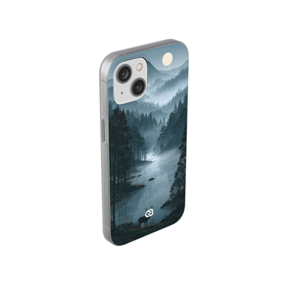 Silent Nordic Fjord · Lite Phone Case for iPhone ·  Blue