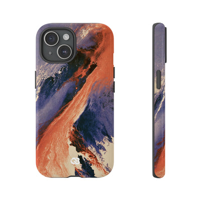 Solar Aura Drift · Tough Phone Case for iPhone · Orange