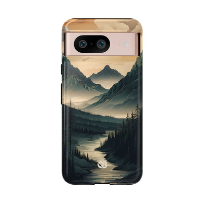 Summit River Dusk · Tough Phone Case for Google Pixel