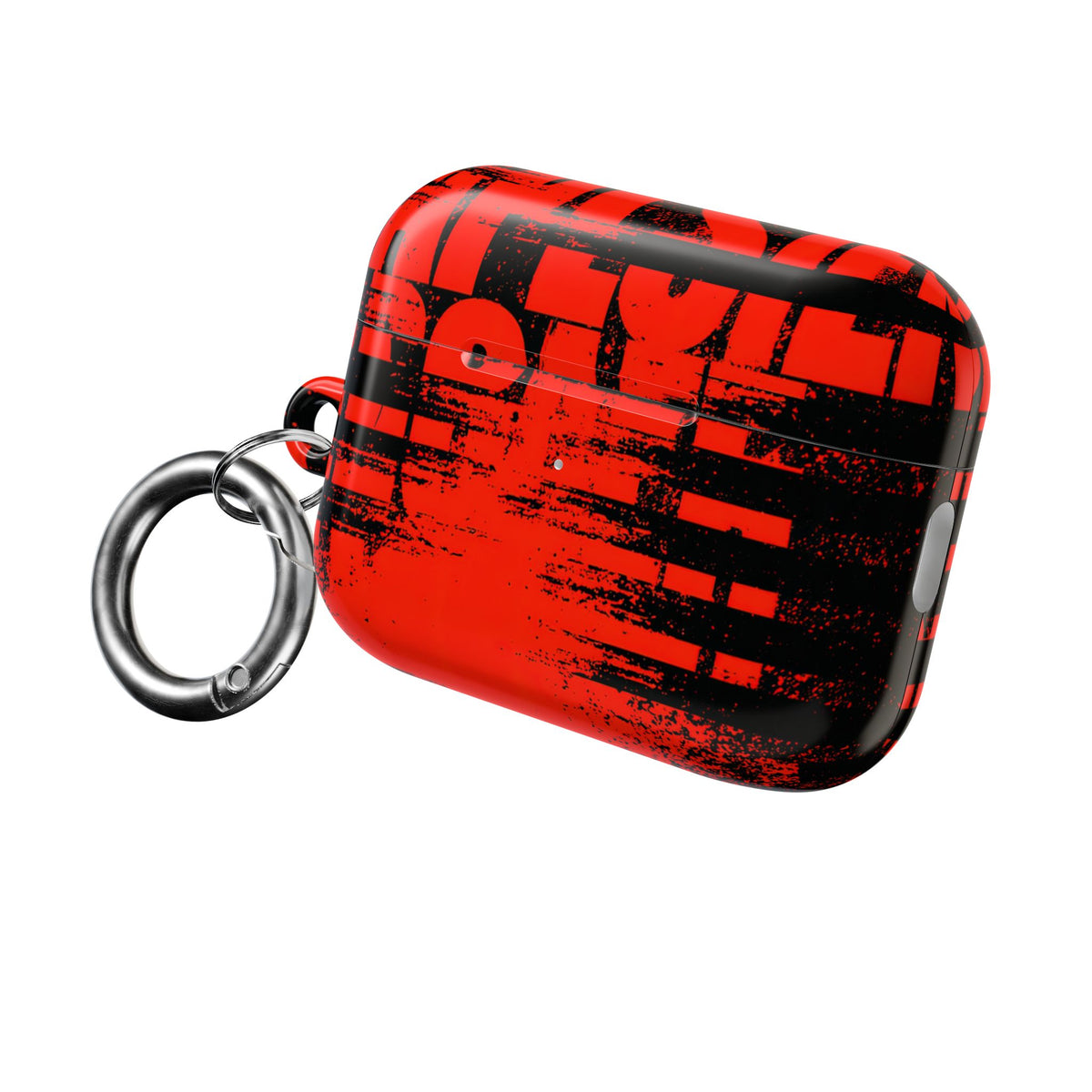 Crimson Redaction · Hard Case for AirPods & AirPods Pro · Black