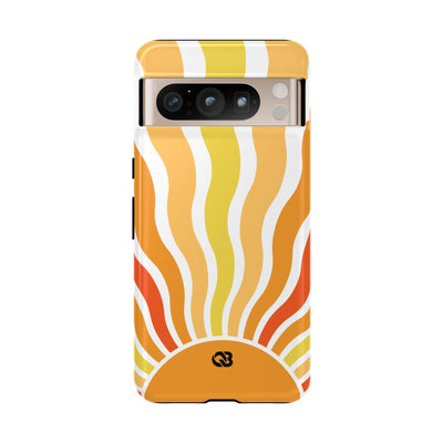 Amber Solar Waves · Tough Phone Case for Google Pixel