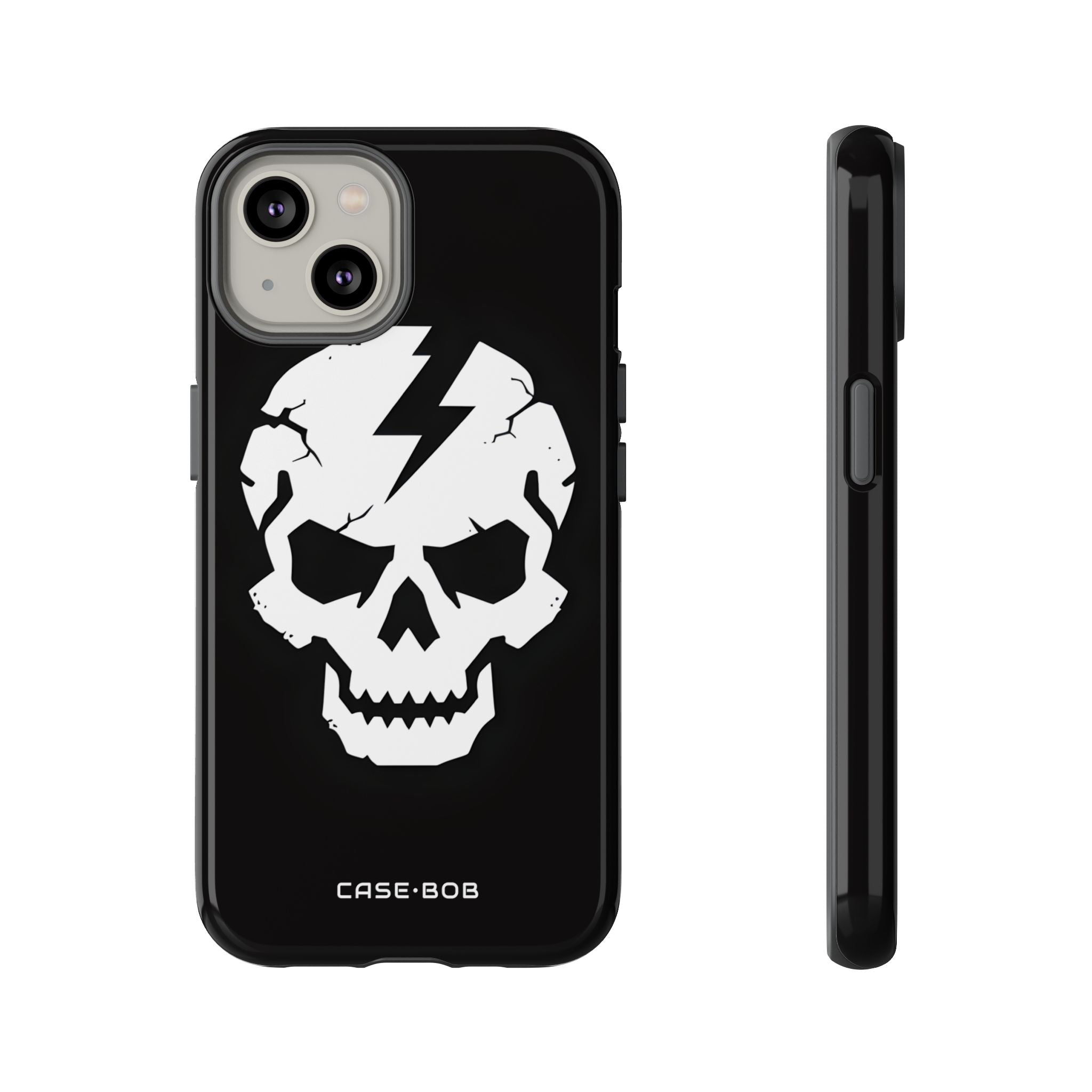 Lightning Skull iPhone 14 Case - Tough