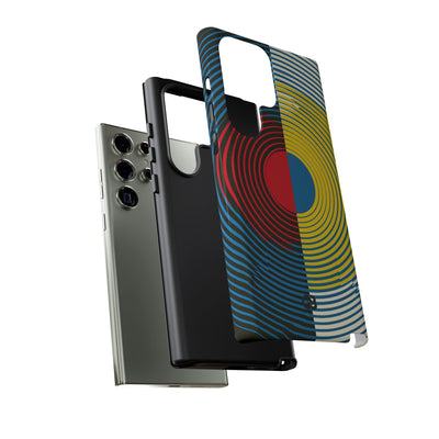 Blue Tough Phone Case for Samsung - Primary Circuit Orbit