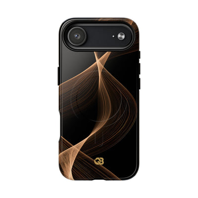 Amber Contour Flow · Tough 2.0 Magnetic Phone Case for iPhone · Black