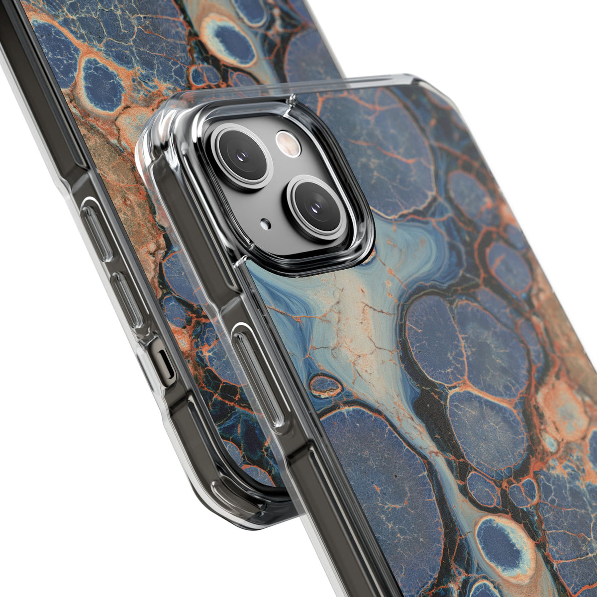 Astral Orb Resonance · Clear Impact Magnetic Phone Case for iPhone · Blue
