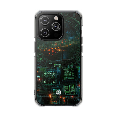 Tactical Avionics HUD · Clear Impact Magnetic Phone Case for iPhone · Green