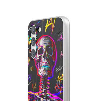 Neon Glitch Skeleton · Soft Handyhülle für Samsung