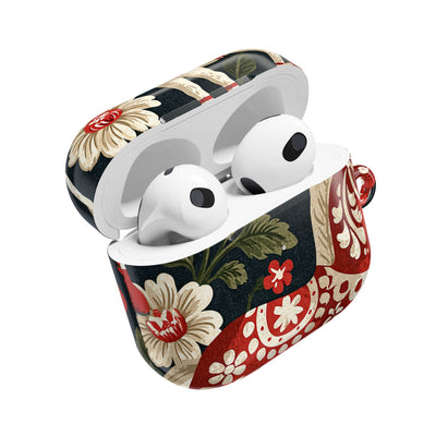Nordic Dala Meadow · Hard Case for AirPods & AirPods Pro · Red