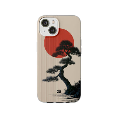 Beige Lite Phone Case for iPhone - Kyoto Crimson Pine