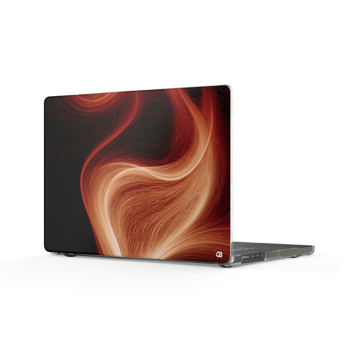 Solar Ember Flow · Clear Hard Case for MacBook · Orange