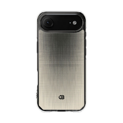 Beige Impact MagSafe Phone Case for iPhone - Carbon Screen Grid