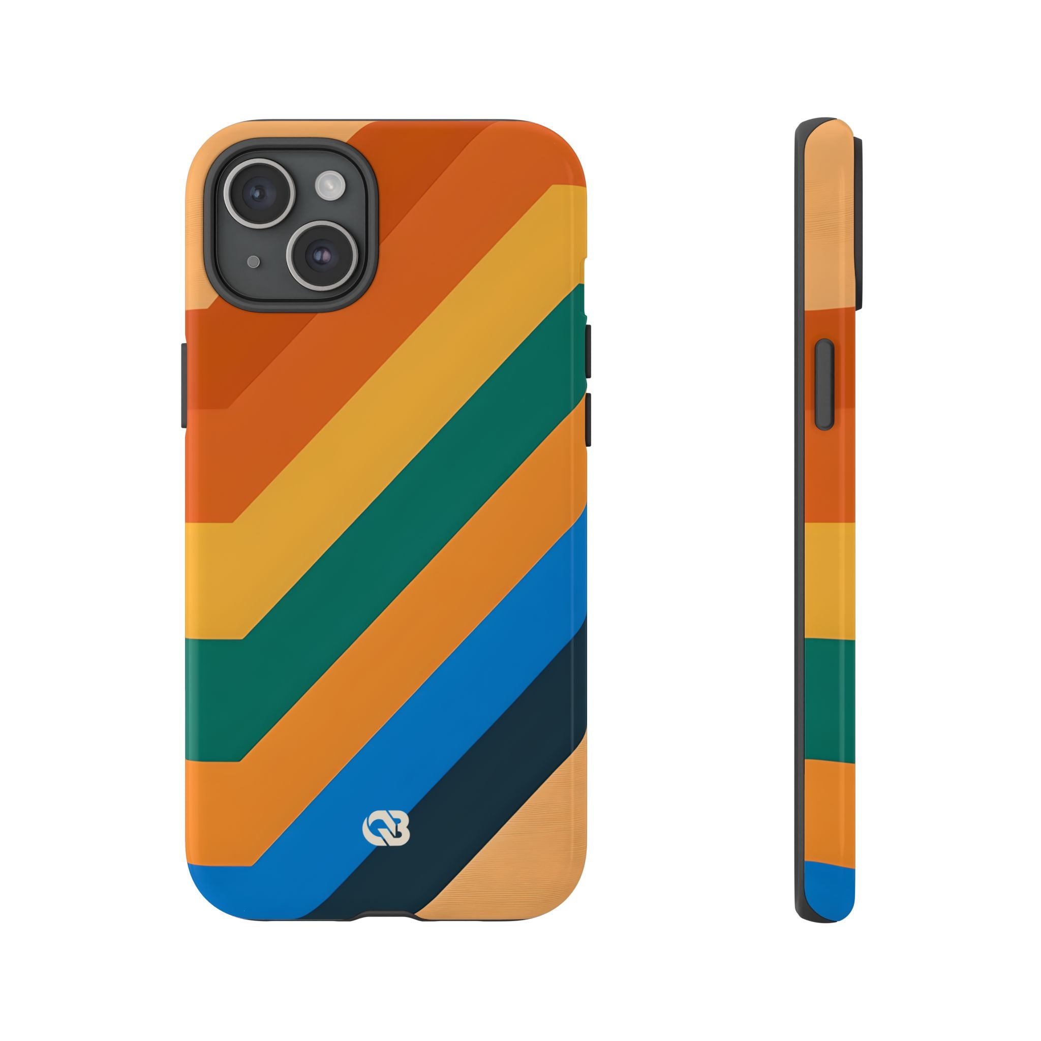 Retro Ridge Lines · Tough Hoesje voor iPhone