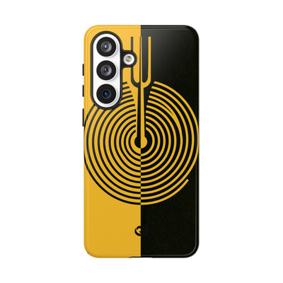 Yellow Tough Phone Case for Samsung - Voltage Sector Pulse